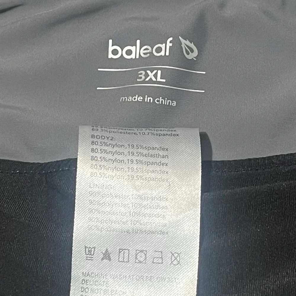 Baleaf Athletic Shorts Womens Gray‎ Pockets Dolphin Hem 3XL
